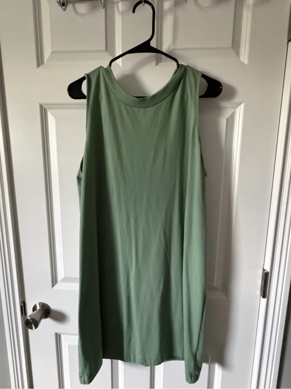 A New Day Sage Green Sleeveless Sweatshirt Dress | XL | Casual Lounge Dress